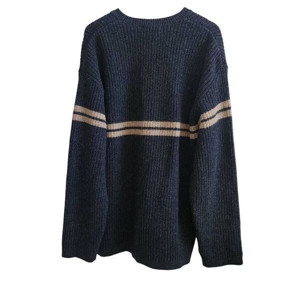 Vintage Amax Sweater Mens XL 100% Wool Shetland Grandpacore Chunky - Picture 2 of 3